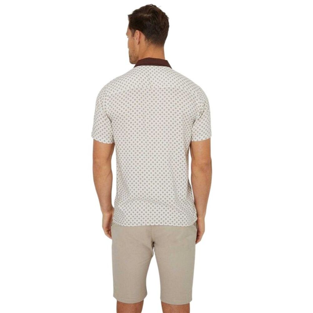Threadbare Mens Patterned Shirt / Cream - Picture 2 of 4